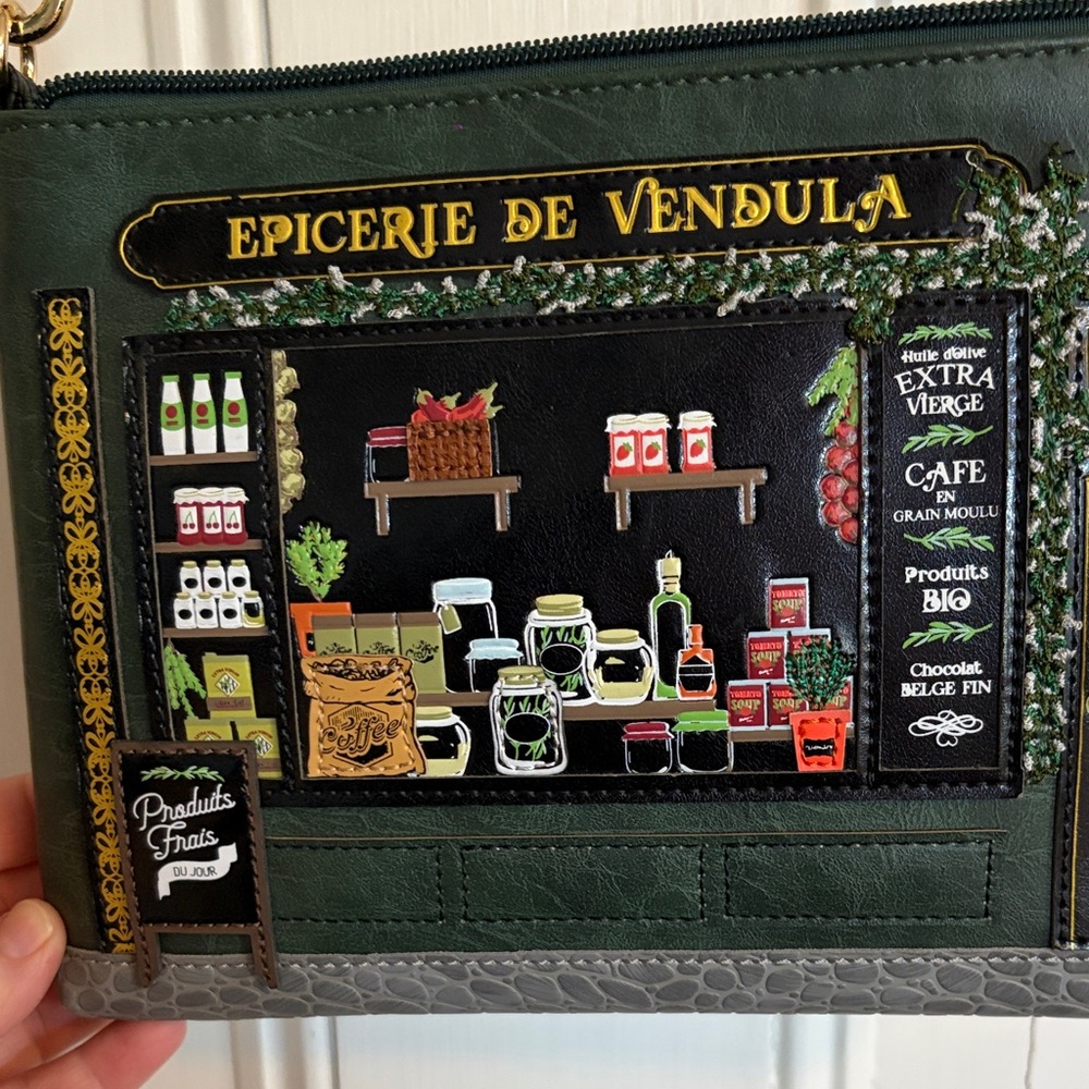 Vendula London Green Storefront Crossbody Bag - Picture 7 of 11